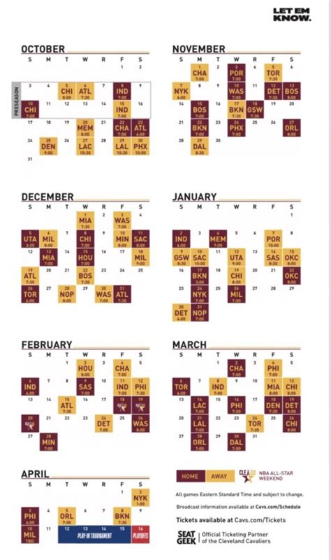 cleveland cavaliers schedule|Cleveland Cavaliers 2021.